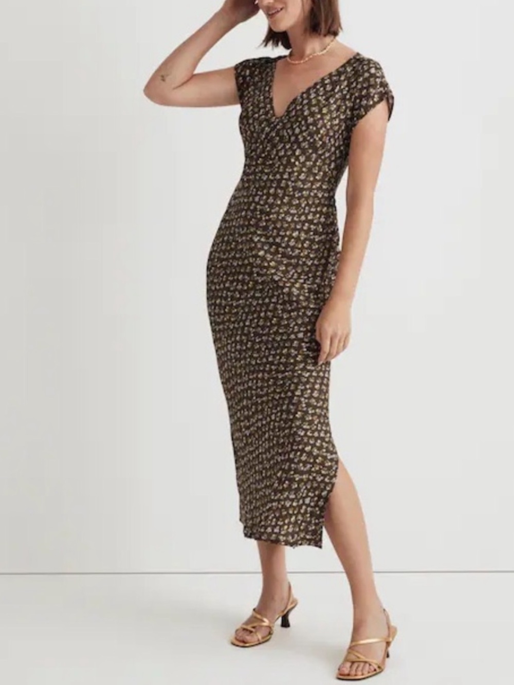 Madewell Expedition Green
Floral Wrap Maxi Dress